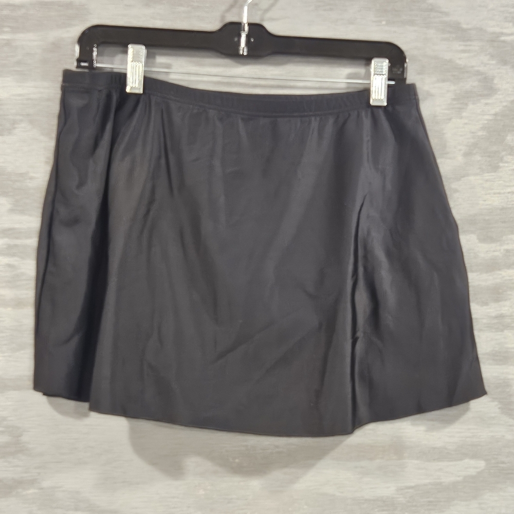 Miraclesuit Black Swim Mini Skirt Briefs SZ 16 Beach Vacation Pool - Picture 3 of 8
